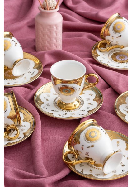 Zaira 6 Kişilik Kahve Fincanı Takımı - 90 ml