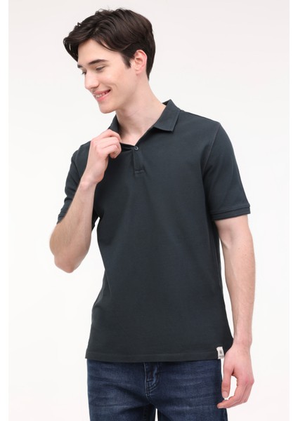 M-Bs20 Bsc Polo T-Sh 4Fx Antrasit Erkek Kısa Kol T-Shirt