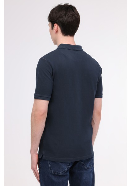 M-Bs20 Bsc Polo T-Sh 4Fx Indigo Erkek Kısa Kol T-Shirt