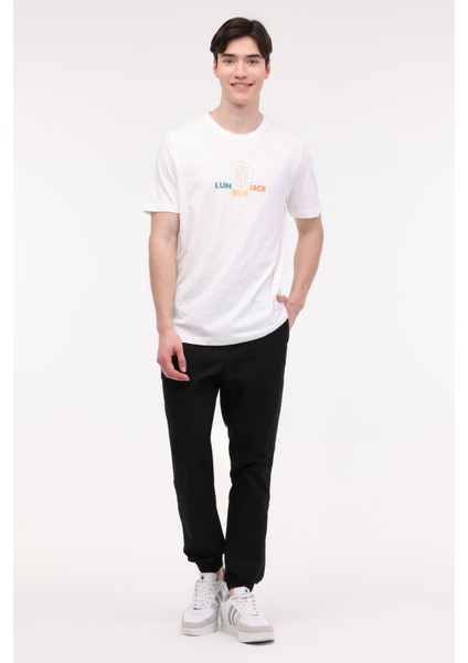 Ml Forest 11Urb343-066 4F Ekru Erkek Kısa Kol T-Shirt