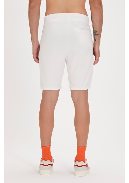 Grid Erkek Beyaz Şort modelleri