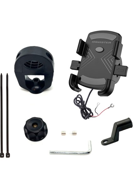 TT-600U Tüm Motosikletlere Uyumlu Usb’li Telefon Tutucu