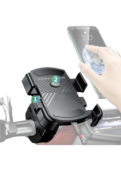 TT-600U Tüm Motosikletlere Uyumlu Usb’li Telefon Tutucu