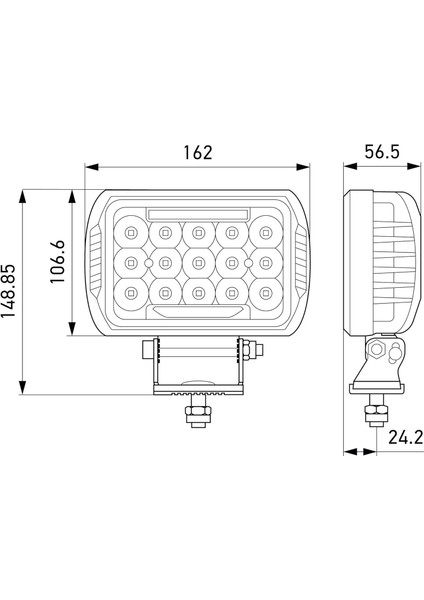 Off-Road LED Lamba 12V-24V Caluefit 450 1FE358154-041 modelleri