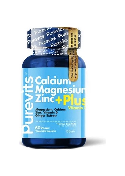 Kalsiyum Magnezyum Çinko Plus 60 Tablet