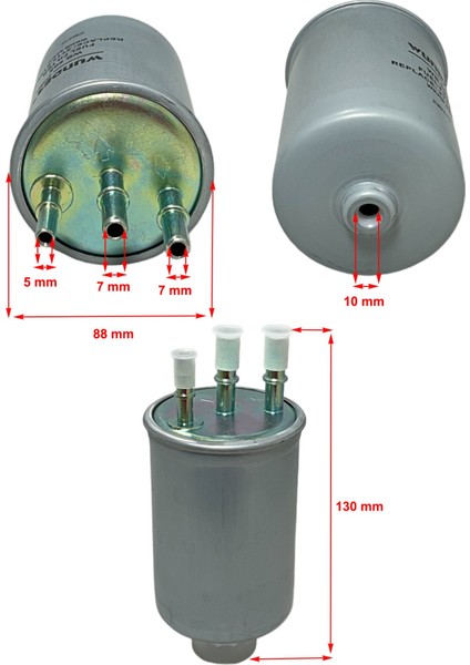 Ssanyong Rodius I (2.7 Xdi 120 Kw) 2005-2012 Yakıt Filtresi fiyatları