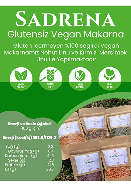 Glutensiz & Vegan Yüksek Protein ve Lif Içeren K.pancar&m.havuç Makarna 200GR.AVANTAJLI 3'lü Paket.