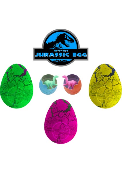 He”y”diye Jurassic Egg Mucize Dinozor Yumurtası (3 Adet)