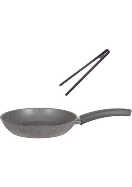 24 cm Granit Tava ve Silikon Maşa