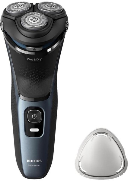 Sakal S3144/00 Shaver 3000 Series Tıraş Makinesi Siyah Islak ve Kuru 1-2 Saat 1-3 Şarjlı