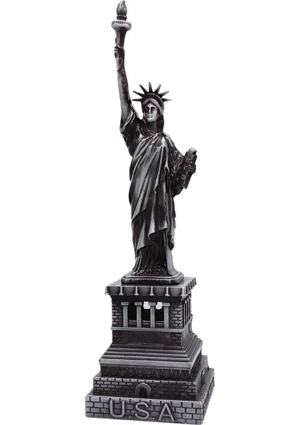 Vintage Metal Usa Özgürlük Heykeli Gümüş 32 cm fırsatları