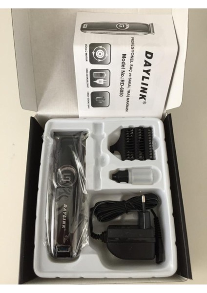 Daylink RD-6050 Tıraş Makinesi 1-2 Saat Saç-Sakal-Vücut Kuru Şarjlı