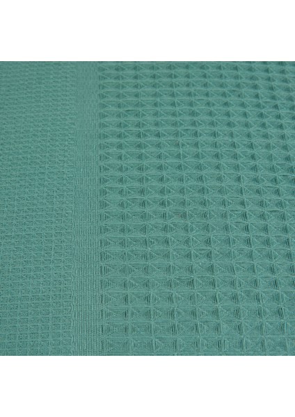 Soft Waffle Çift Kişilik Pike Seti - Yeşil