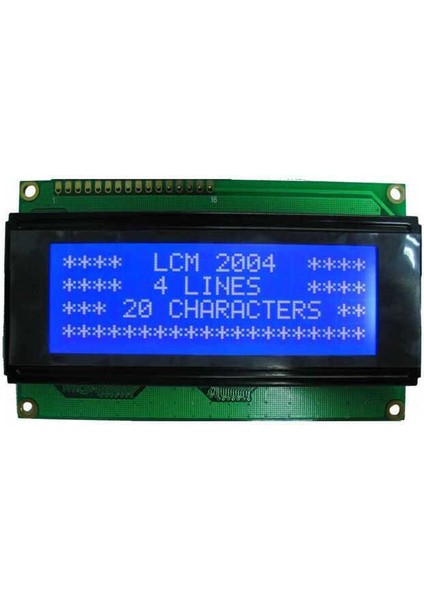 4X20LCD Ekran Mavi 2004A Display