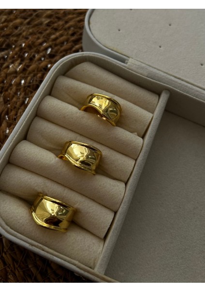 NV Jewellery Vintage Gold Asimetrik Yüzük