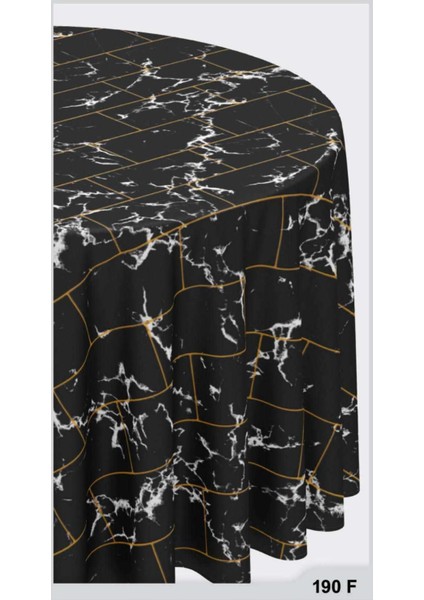 Pvc Silinebilir Muşamba Yuvarlak Masa Örtüsü Çap 140CM