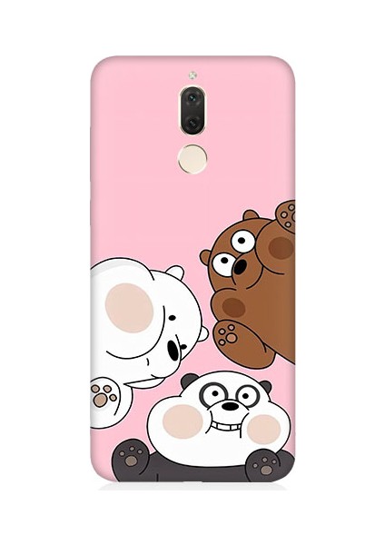 Huawei Mate 10 Lite Uyumlu Sevimli Ayıcıklar Desenli Silikon Kılıf