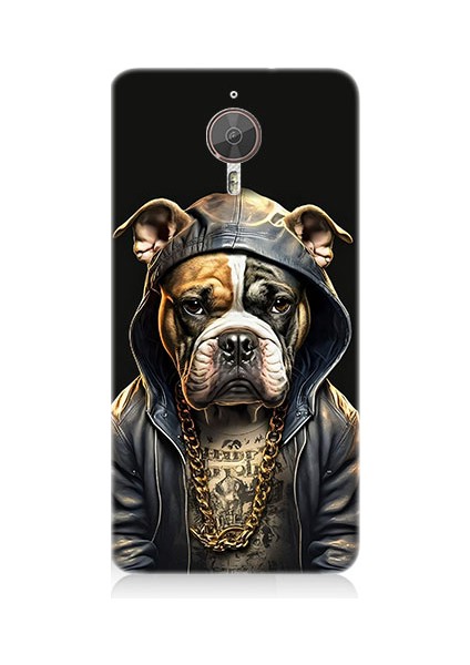 General Mobile Gm5 Plus Uyumlu Rapçi Köpek Desenli Silikon Kılıf