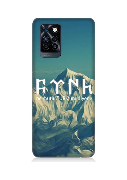 Infinix Note 10 Pro Uyumlu Ne Mutlu Türküm Diyene Desenli Silikon Kılıf