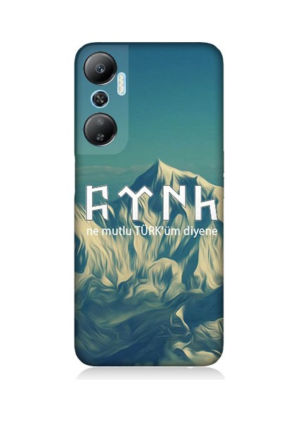 Infinix Hot 20 Uyumlu Ne Mutlu Türküm Diyene Desenli Silikon Kılıf
