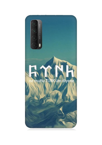 Huawei P Smart 2021 Uyumlu Ne Mutlu Türküm Diyene Desenli Silikon Kılıf