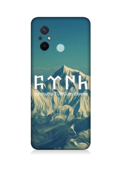 Xiaomi Redmi 12C Uyumlu Ne Mutlu Türküm Diyene Desenli Silikon Kılıf