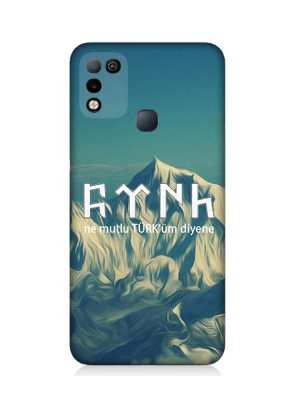 Infinix Hot 10 Play Uyumlu Ne Mutlu Türküm Diyene Desenli Silikon Kılıf