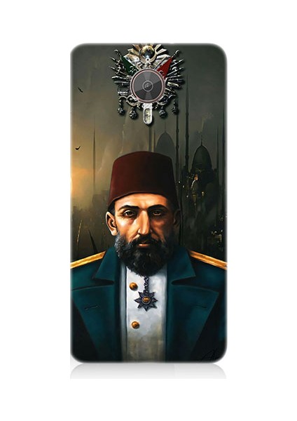 General Mobile Gm5 Plus Uyumlu 2. Abdulhamid Han Osdmanlı Padişahı Desenli Silikon Kılıf