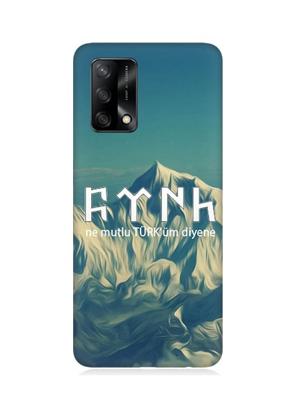 Oppo A74 Uyumlu Ne Mutlu Türküm Diyene Desenli Silikon Kılıf
