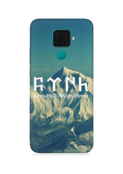 Huawei Mate 30 Lite Uyumlu Ne Mutlu Türküm Diyene Desenli Silikon Kılıf
