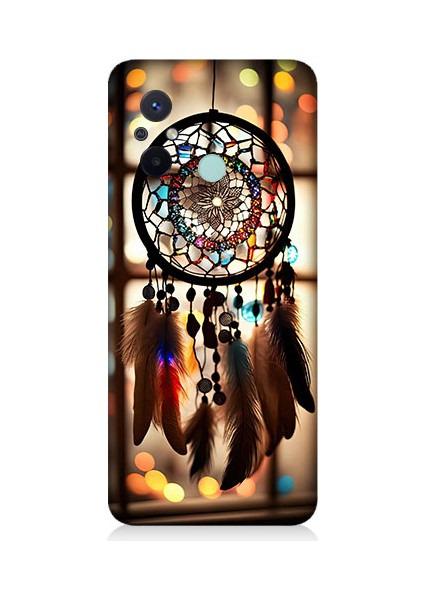 Xiaomi Redmi 12C Uyumlu Düş Kapanı Dreamcatcher Desenli Silikon Kılıf