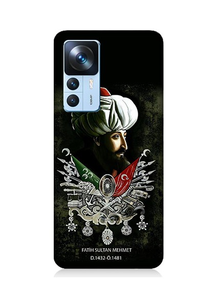 Xiaomi Mi 12T Pro Uyumlu Fatih Sultan Mehmet Desenli Silikon Kılıf