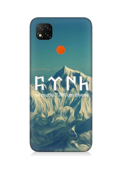 Xiaomi Redmi 9c Uyumlu Ne Mutlu Türküm Diyene Desenli Silikon Kılıf