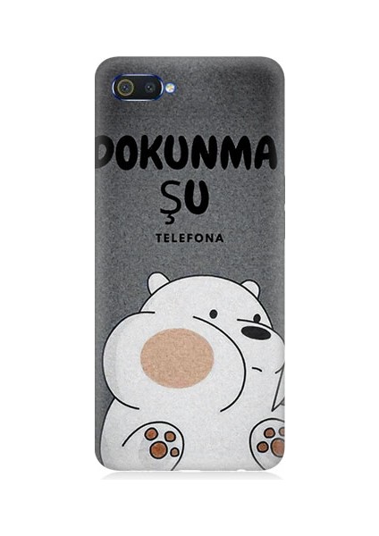 Realme C2 Uyumlu Telefonuma Dokunma Desenli Silikon Kılıf