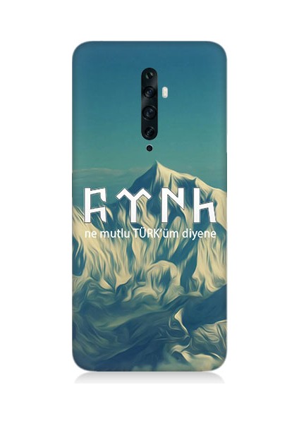 Oppo Reno 2z Uyumlu Ne Mutlu Türküm Diyene Desenli Silikon Kılıf