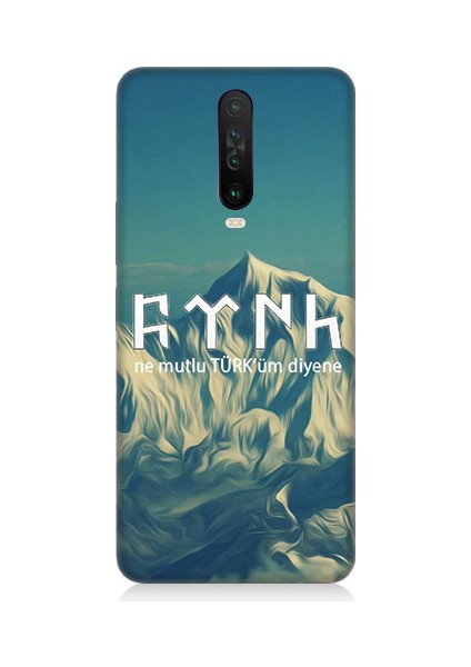 Xiaomi Redmi K30 Uyumlu Ne Mutlu Türküm Diyene Desenli Silikon Kılıf
