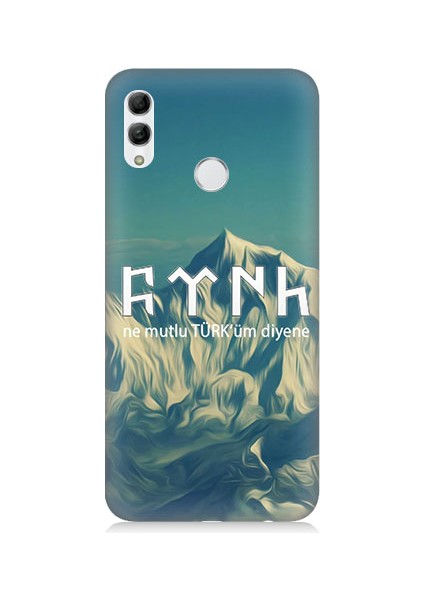 Huawei Honor 10 Lite Uyumlu Ne Mutlu Türküm Diyene Desenli Silikon Kılıf