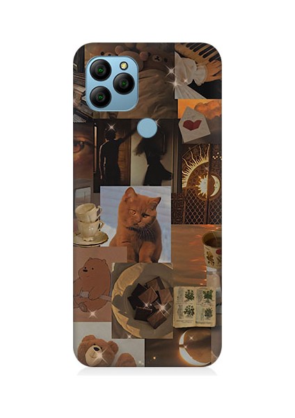 General Mobile GM21 Uyumlu Aşk ve Sevimli Objeler Desenli Silikon Kılıf