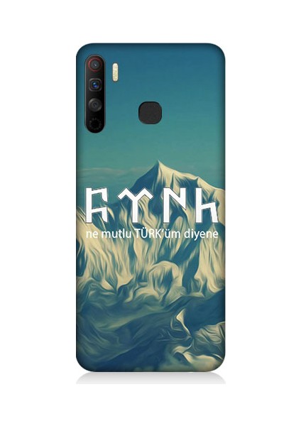 Infinix S5 Lite Uyumlu Ne Mutlu Türküm Diyene Desenli Silikon Kılıf