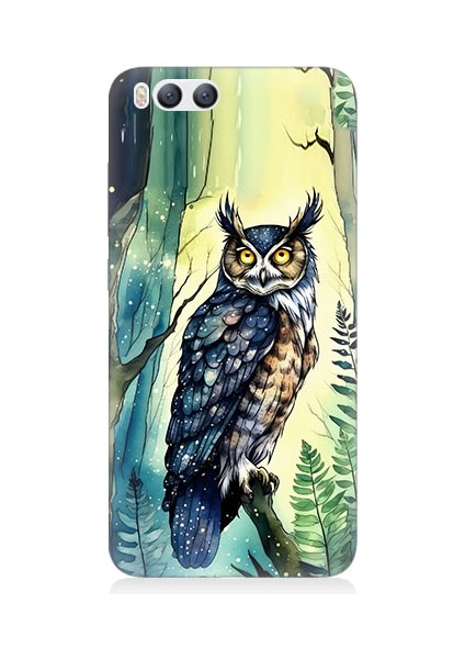 Xiaomi Mi 6 Uyumlu Gece ve Baykuş Desenli Silikon Kılıf