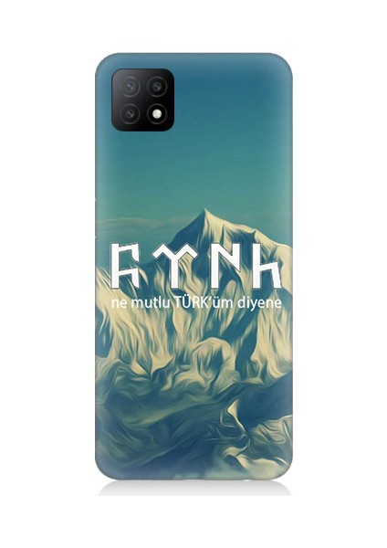 Oppo A53 Uyumlu Ne Mutlu Türküm Diyene Desenli Silikon Kılıf