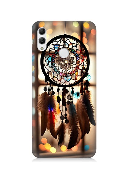 Huawei Honor 10 Lite Uyumlu Düş Kapanı Dreamcatcher Desenli Silikon Kılıf