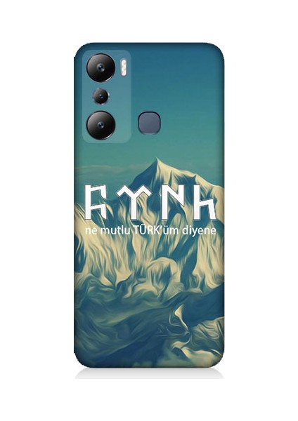 Infinix Hot 20I Uyumlu Ne Mutlu Türküm Diyene Desenli Silikon Kılıf
