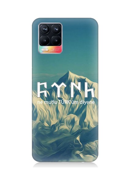Realme 8 Uyumlu Ne Mutlu Türküm Diyene Desenli Silikon Kılıf