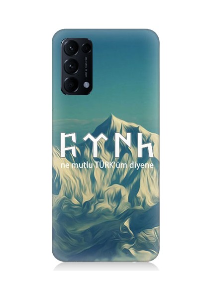 Oppo Reno 5 Pro Uyumlu Ne Mutlu Türküm Diyene Desenli Silikon Kılıf