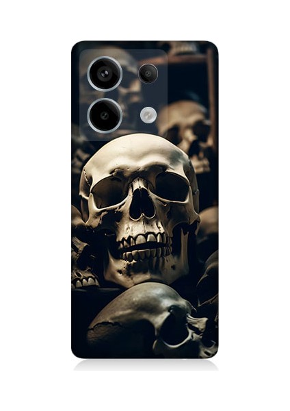 Xiaomi Redmi Note 13 Pro 5g Uyumlu Kuru Kafa Desenli Silikon Kılıf