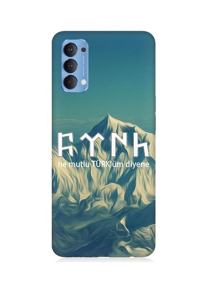 Oppo Reno 4 Uyumlu Ne Mutlu Türküm Diyene Desenli Silikon Kılıf