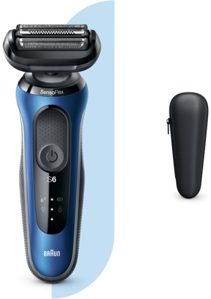 Seri 6 B1000S Kablosuz Tıraş Makinası, Sensoflex, Easyclick Islak & Kuru 1-3
