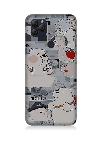 General Mobile GM22 Uyumlu Yaramaz Kutup Ayısı Desenli Silikon Kılıf