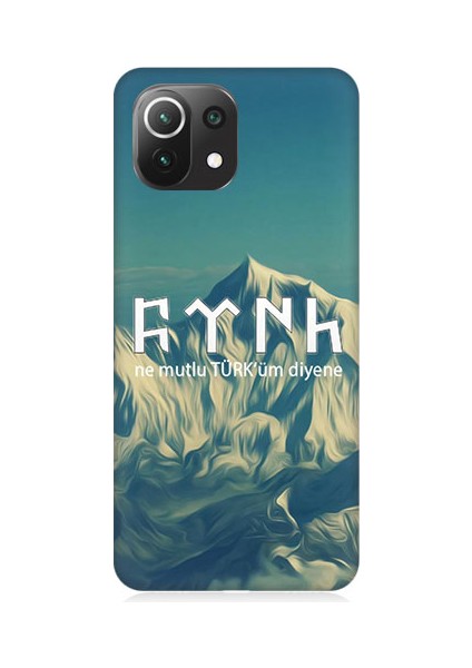Xiaomi Mi 11 Lite Uyumlu Ne Mutlu Türküm Diyene Desenli Silikon Kılıf